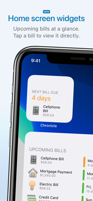 ‎Chronicle - Bill Organizer Screenshot