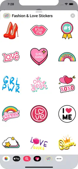 Game screenshot Fashion & Love Stickers apk