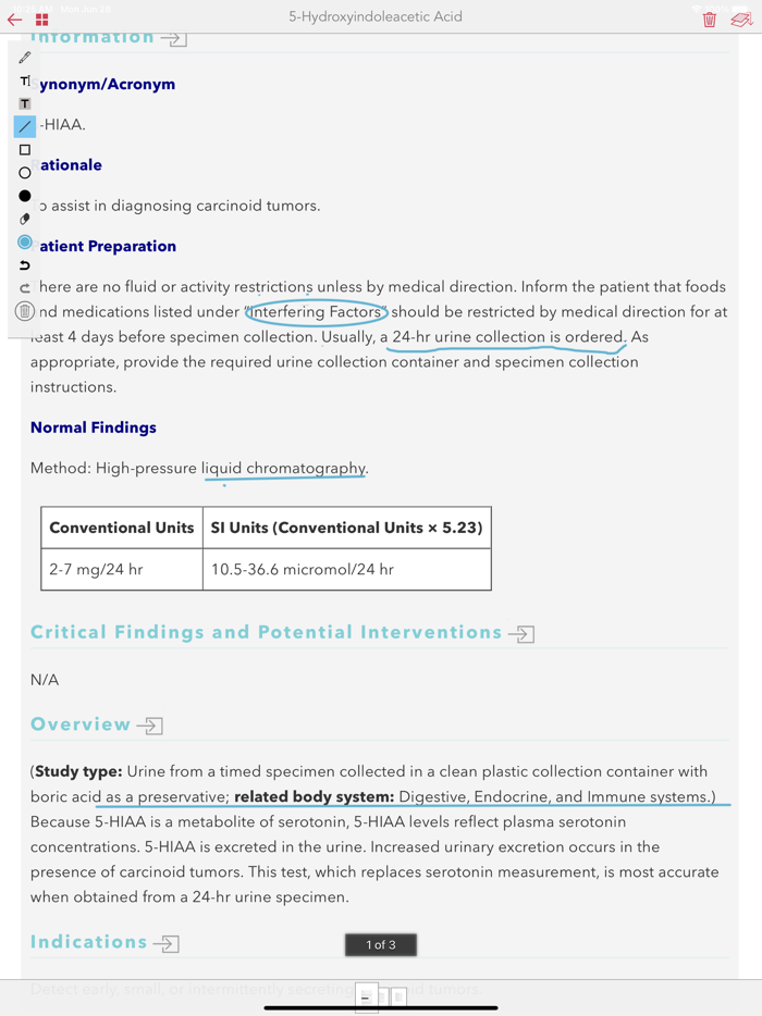 Laboratory Diagnostic Tests