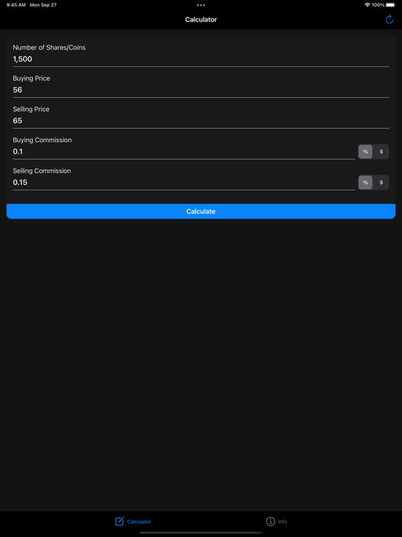 Stock Calculator, Profit Calc screenshot 3