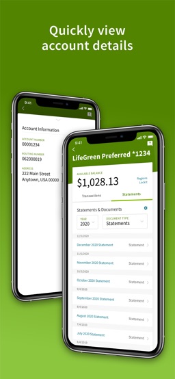 Regions Mobile app screenshot