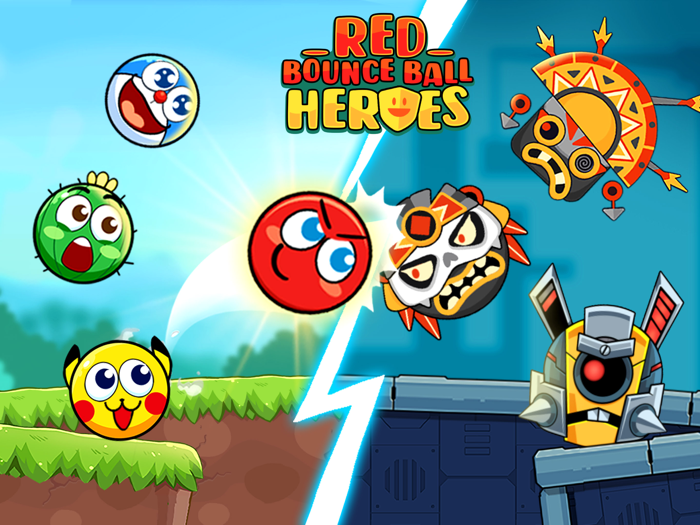 Red Bounce Ball Heroes