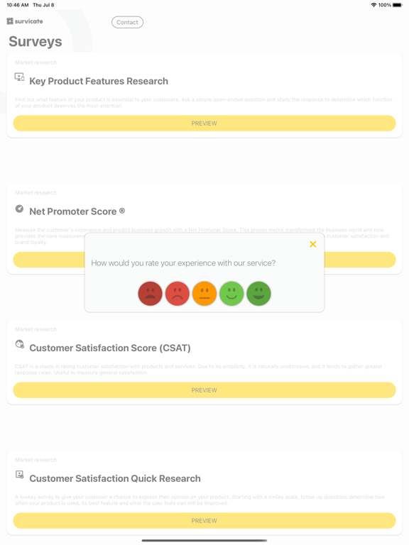 Survicate Mobile SDK Showcase