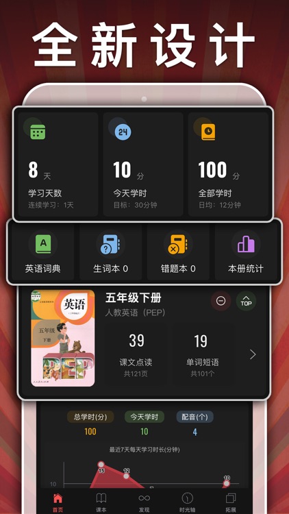 五年级英语下册-pep小学英语人教版同步课堂点读App