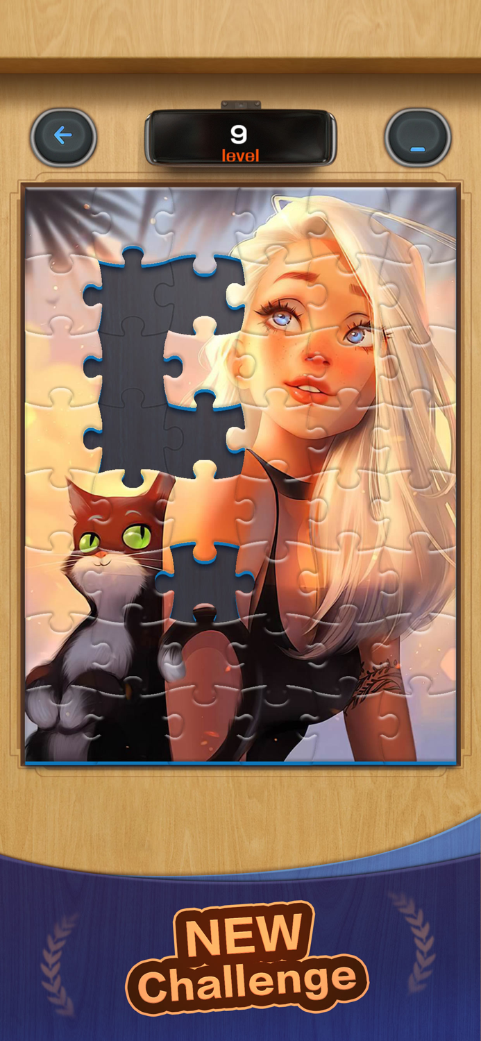 Jigsaw Woods 3D Block