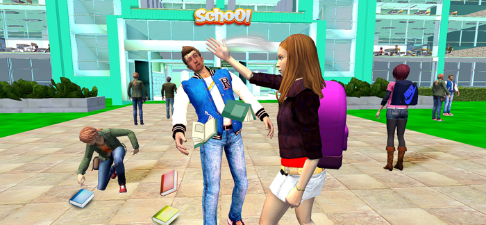 Anime Bad Girl School Life 3D