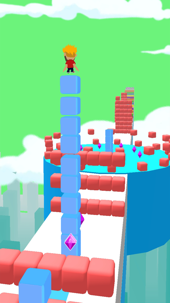 Cube run 3d stack cube surfer