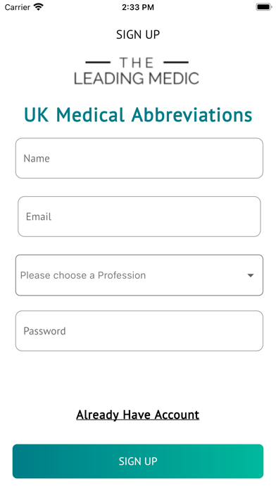 Screenshot #1 pour UK Medical Abbreviations