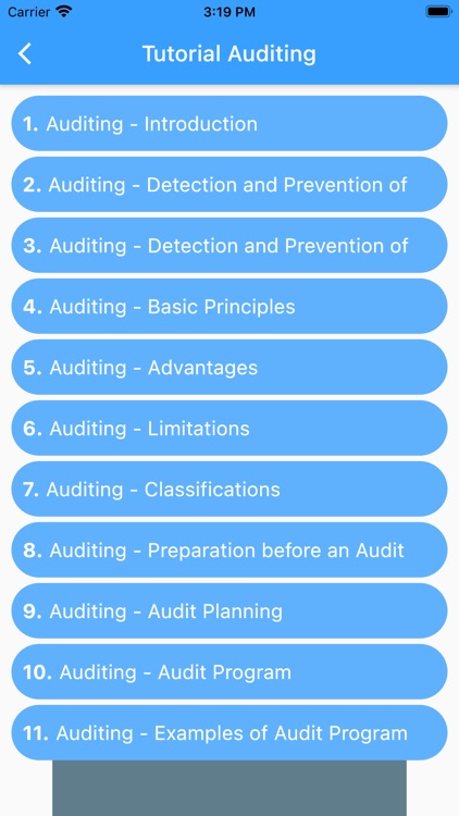 Auditing Tutorial