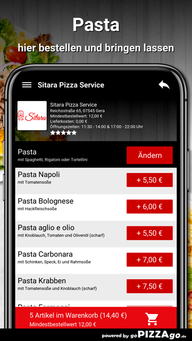 Sitara Pizza Service Gera screenshot 6