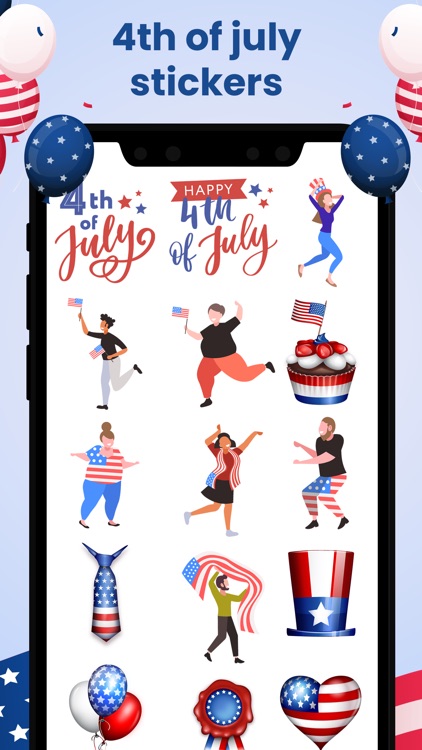 4th July Stickers