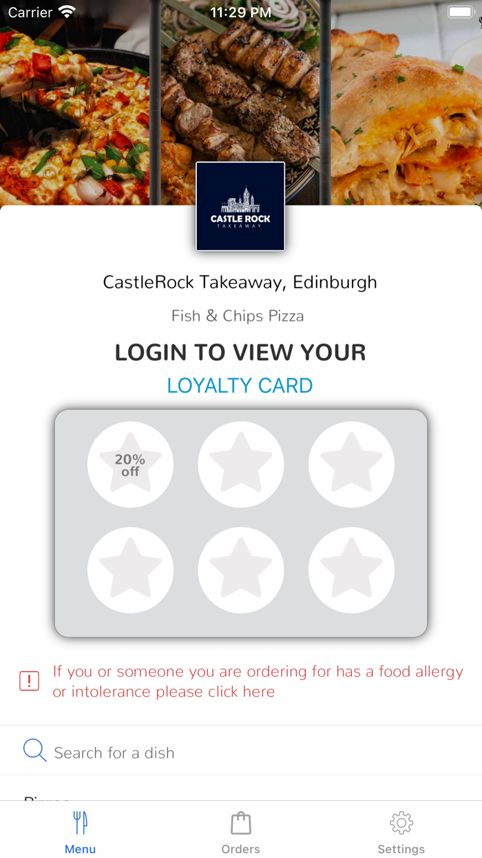 CastleRock Takeaway, Edinburgh