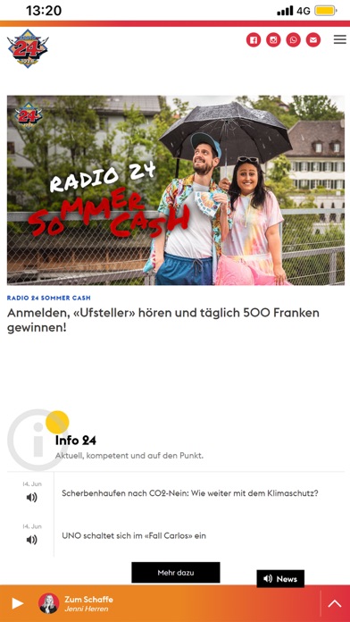 How to cancel & delete Radio 24 Switzerland from iphone & ipad 1