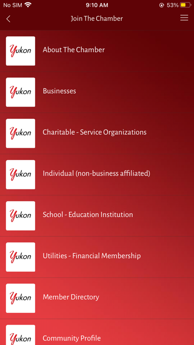 Yukon Chamber of Commerce screenshot 2