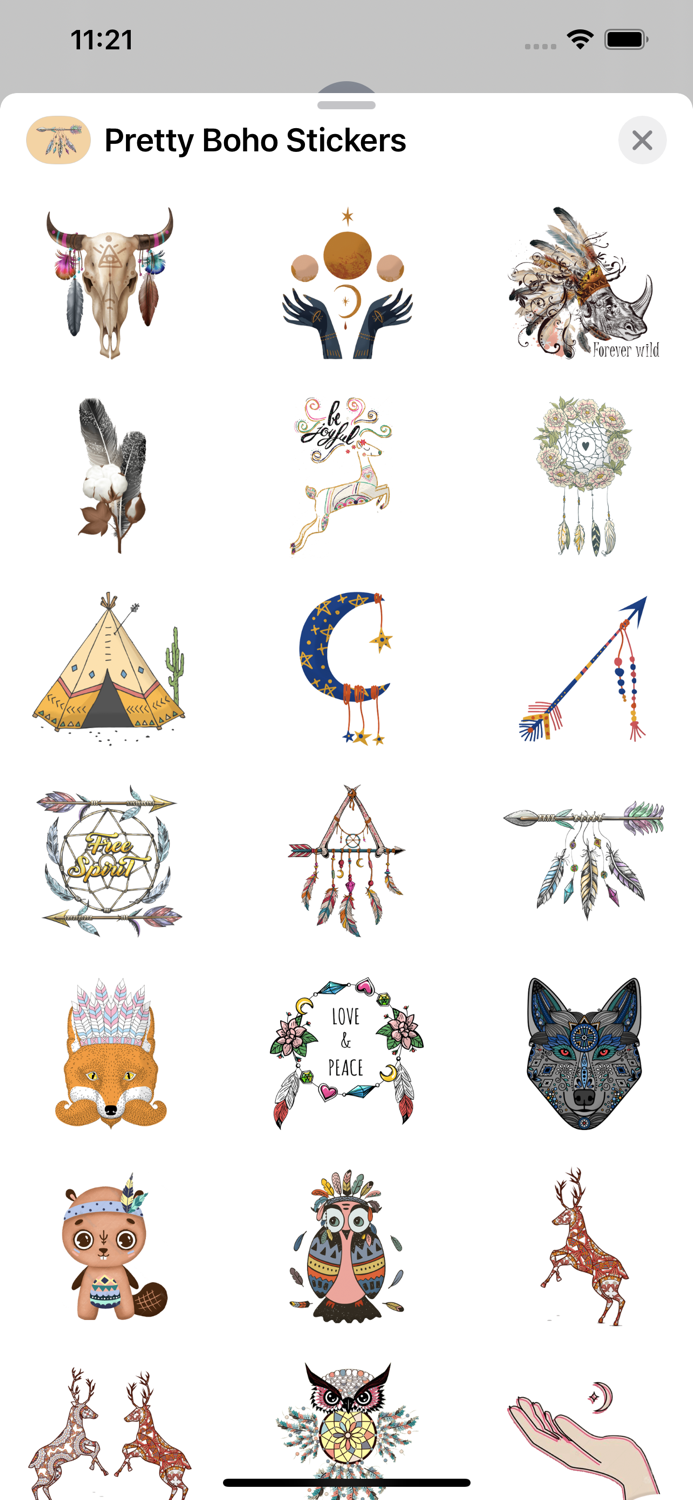 Pretty Boho Stickers