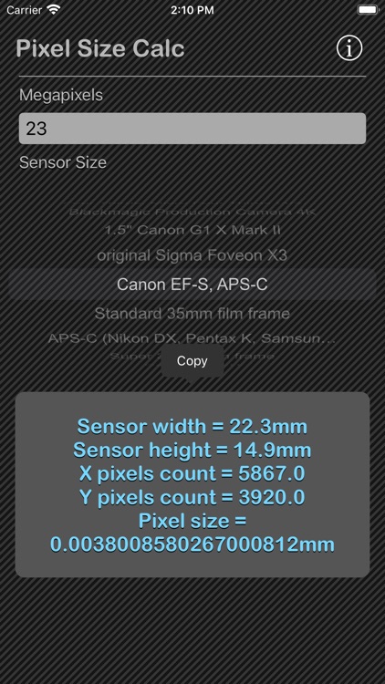 Pixel Size Calculator screenshot-5