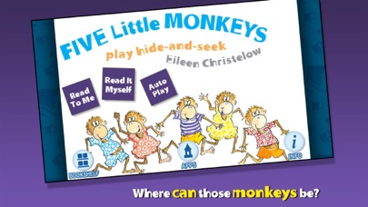 How to cancel & delete Five Little Monkeys Play Hide and Seek from iphone & ipad 1