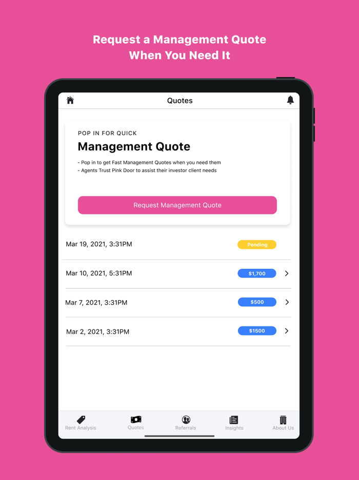 Pink Door for Partners