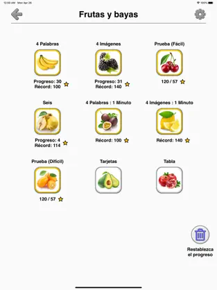 Screenshot 5 Frutas y verduras - Fotos-Quiz iphone
