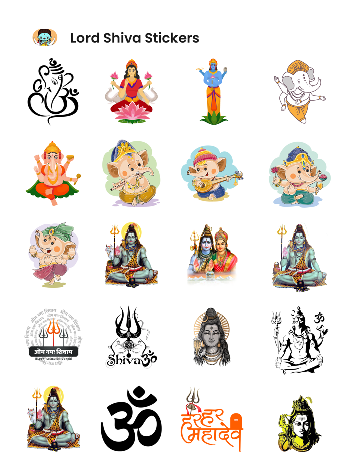 Lord Shiva Stickers