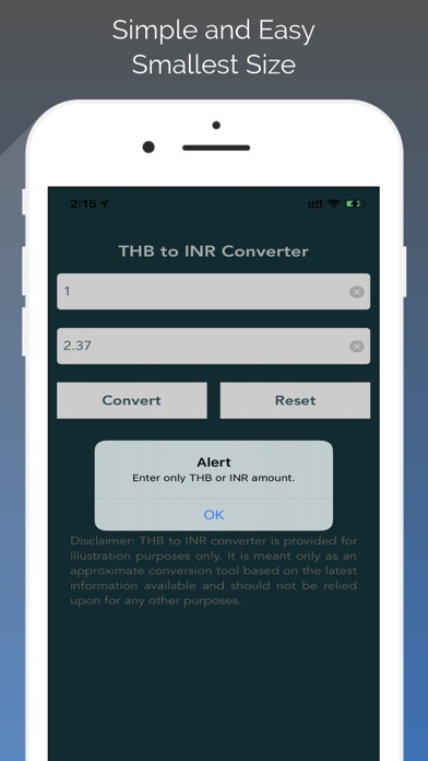 Thai Baht to INR Converter screenshot 3