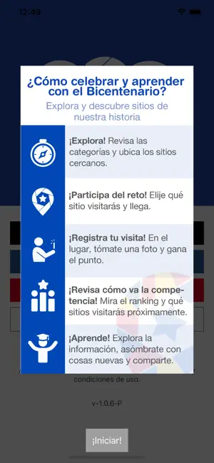 Screenshot 3 App BICENTENARIO iphone