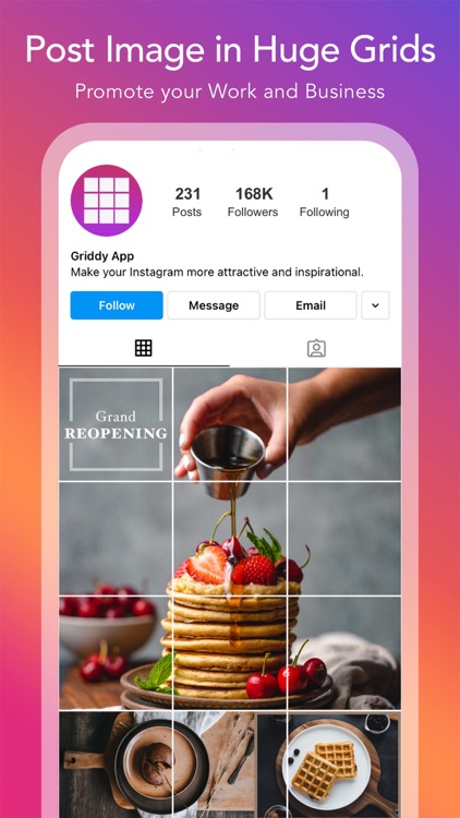 Griddy Pro: Split Pic in Grids