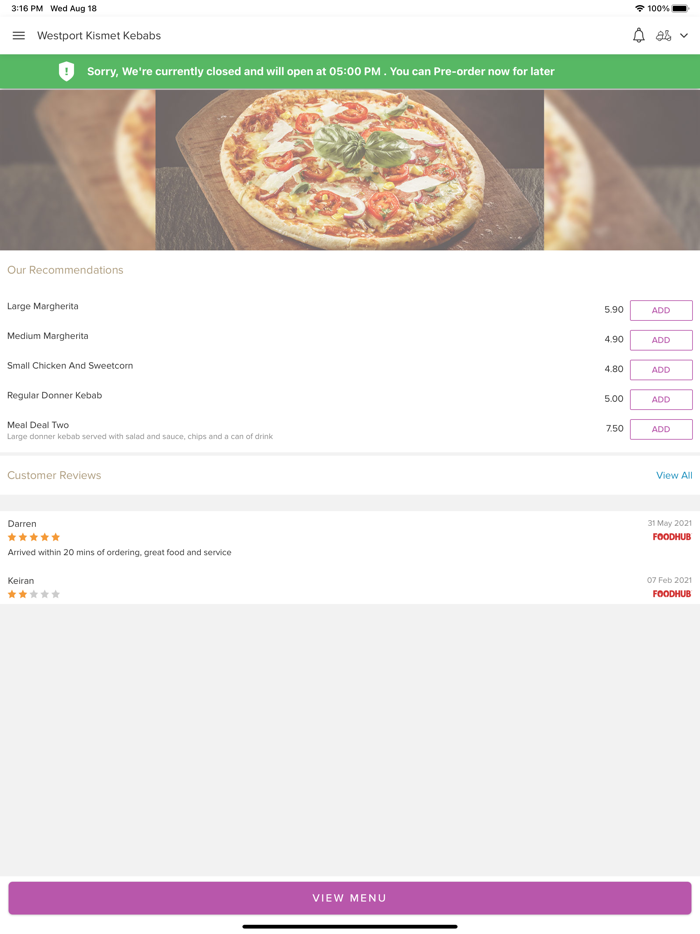 Westport Kismet Kebabs