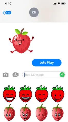 Game screenshot Kawaii Strawberry Emojis hack