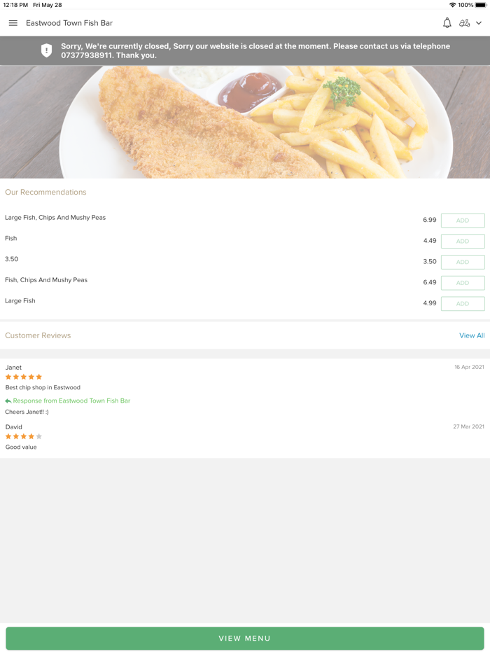 Eastwood Town Fish Bar