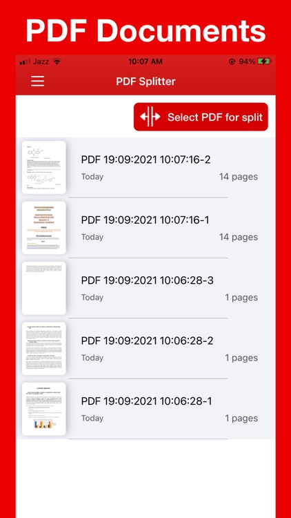 Split PDF - Extract PDF Pages