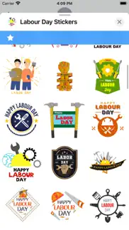 labour day stickers iphone screenshot 4