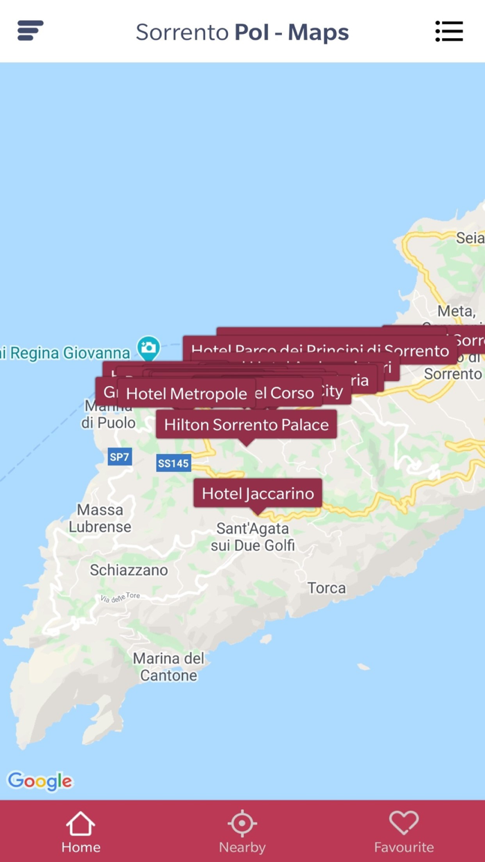 Sorrento POI - Maps