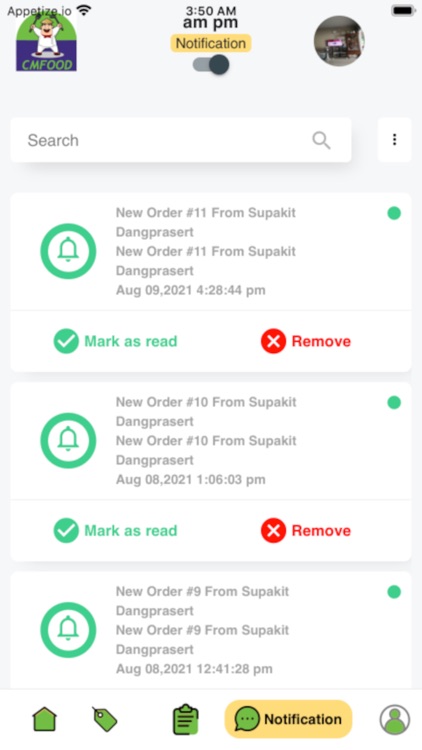 CMFOOD Merchant App