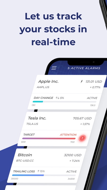 Stock Alert: Custom alarms