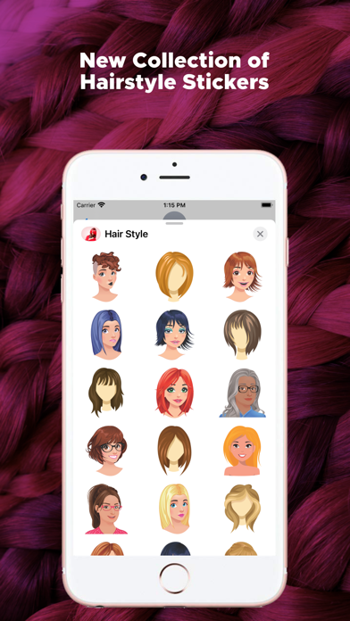 Hairstyle Emojis screenshot 2
