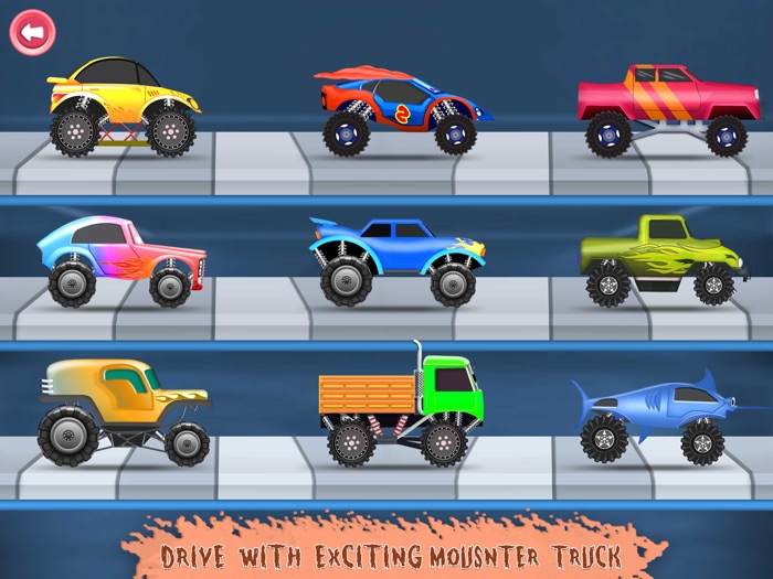 Monster Truck Up Hill Racing