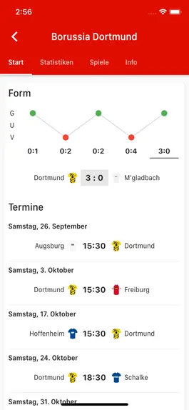 Game screenshot fussballstats apk