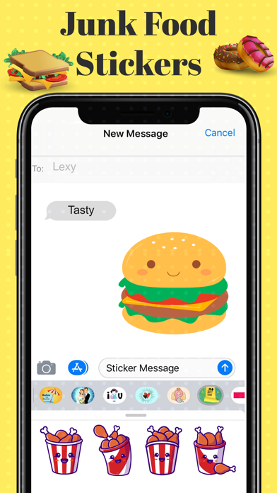 How to cancel & delete Junk Food Stickers! from iphone & ipad 4