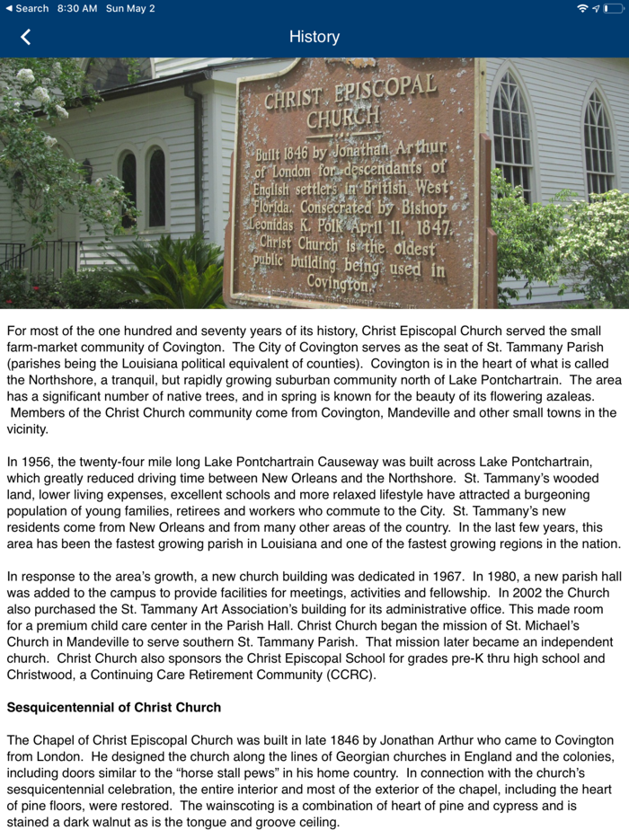 Christ Episcopal Covington LA