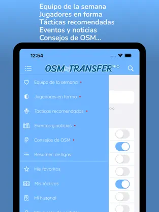 Captura de Pantalla 4 OSM Transfer: Lista ojeador iphone