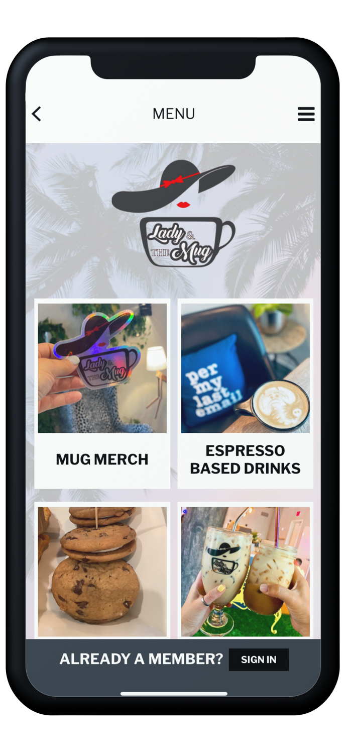 Lady and the Mug app
