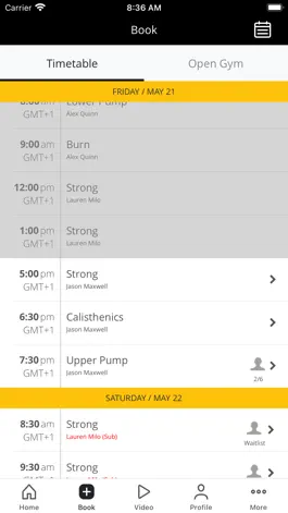 Game screenshot SF GYM - BOOKINGS apk