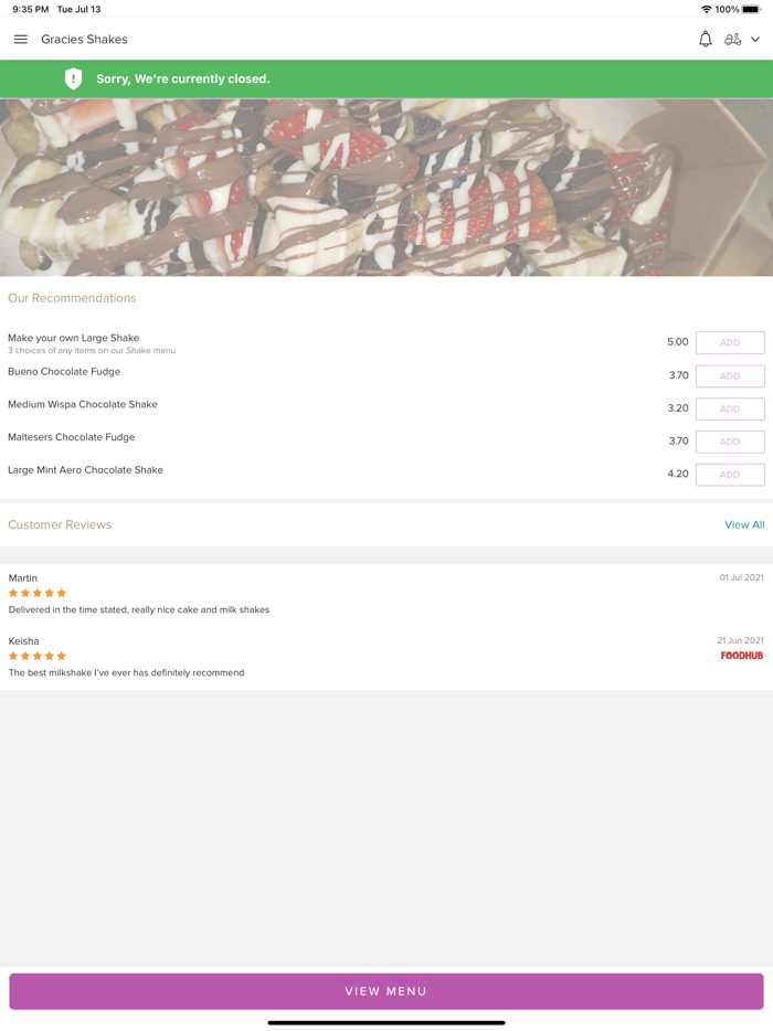 Gracies Shakes Hoyland