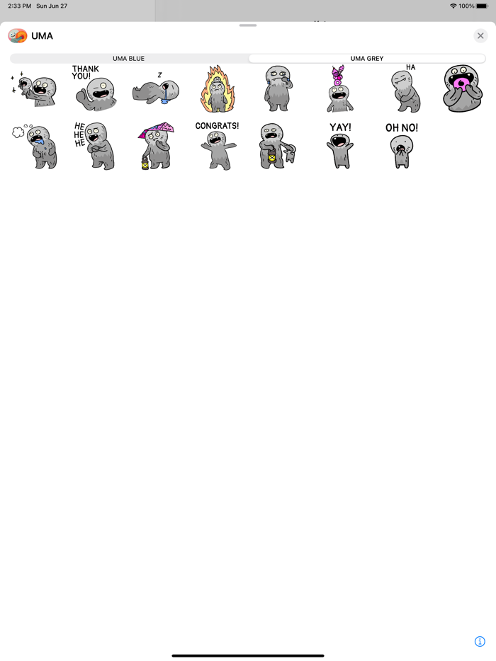 UMA Animated Stickers