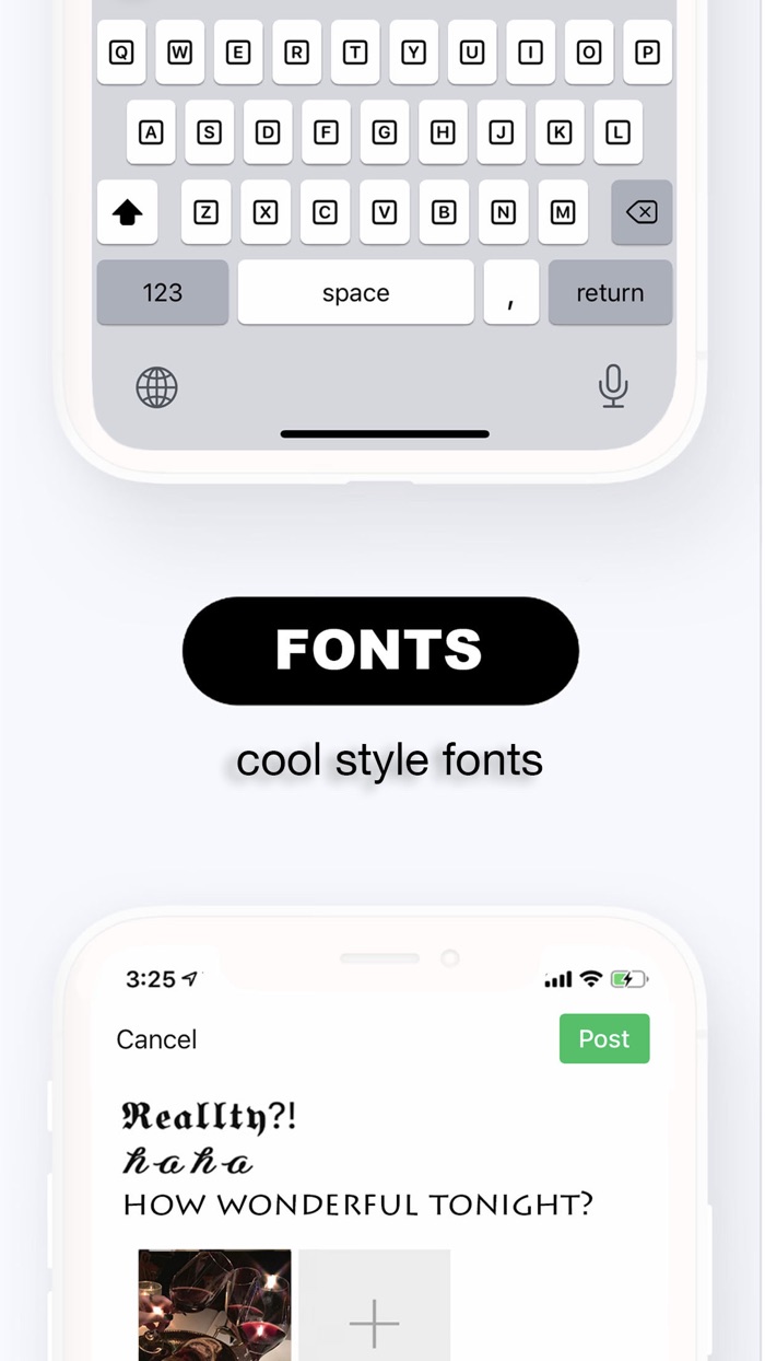Keyboard Fonts for iPhones App
