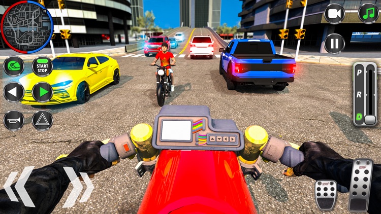 Light Bike Driving School 3D screenshot-3