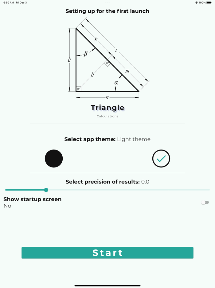 Triangle Angles Calculator