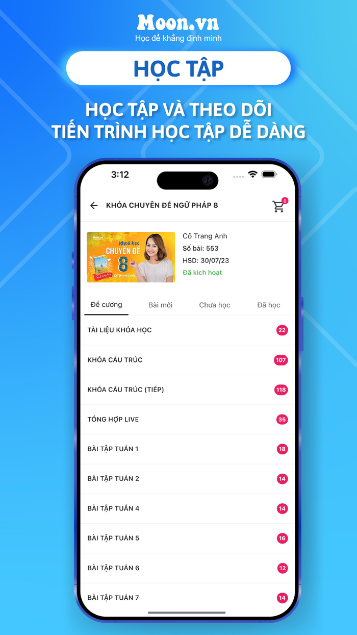 Moon.vn - App học online