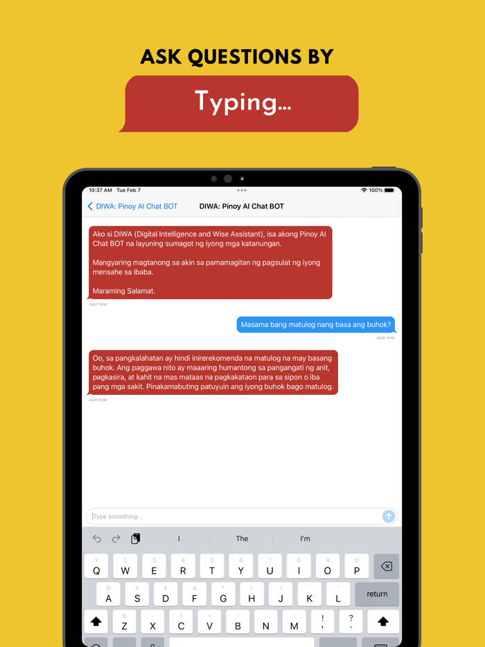 DIWA Pinoy AI Chat BOT